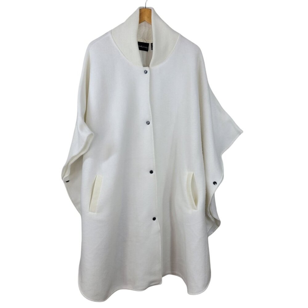 Specialized Cream Snap-Front Cape Coat
